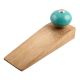 Neon Sea Green Round Ceramic Wooden Door Stopper